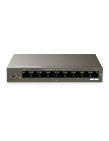 Switch PoE Tenda 8 Puertos 10/100 58W 802.3af/at, referencia TEF1109P-8-63W, producto en uso