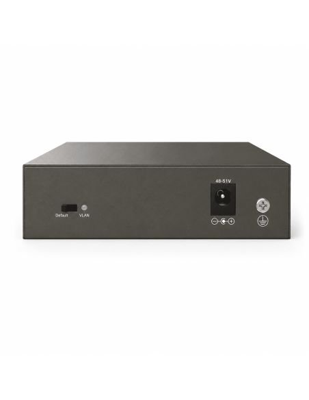 Switch PoE Tenda 4 Puertos Gigabit 58W 802.3af/at, referencia TEG1105P-4-63W, vista frontal