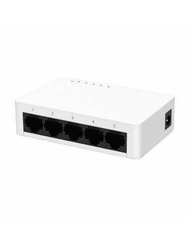 Switch Reyee RG-ES05G-L 5 Puertos Gigabit 10Gbps, referencia RG-ES05G-L, detalle de conectores y puertos