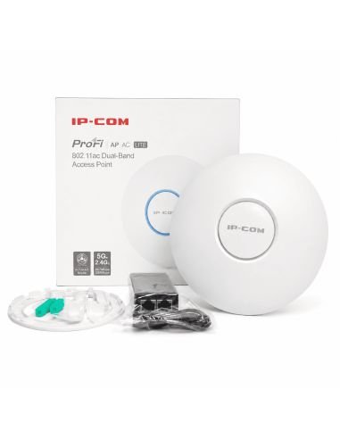 Access Point IPCOM Techo Doble Banda 2.4 y 5 GHz, referencia IUAP-AC-LITE, vista frontal