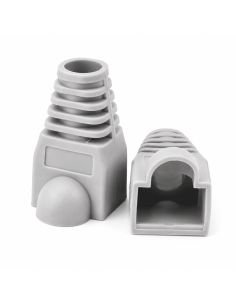 Bota Protectora Gris para Conector RJ45, referencia BOTACONECTOR, vista en ángulo