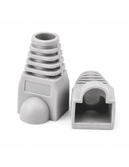 Bota Protectora Gris para Conector RJ45, referencia BOTACONECTOR, vista en ángulo