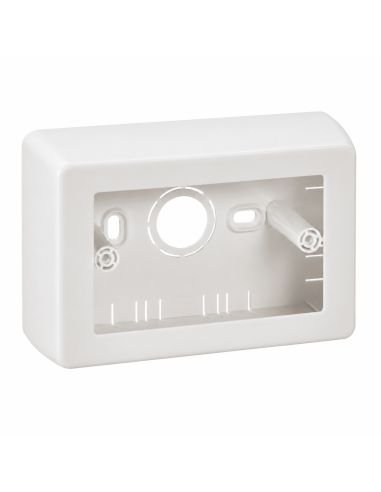 Caja Plástica Mecanismos Tapa Abatible, referencia CAJAMECA, vista frontal