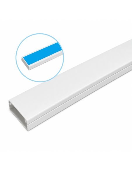 Canaleta Adhesiva 20x12 mm x 2 Metros CCTV, referencia CANALETA20X12, vista frontal