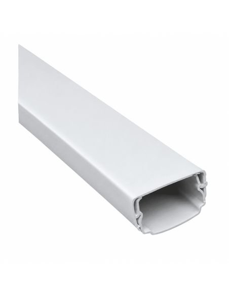 Canaleta Adhesiva 20x12 mm x 2 Metros CCTV, referencia CANALETA20X12, detalle de conectores y puertos