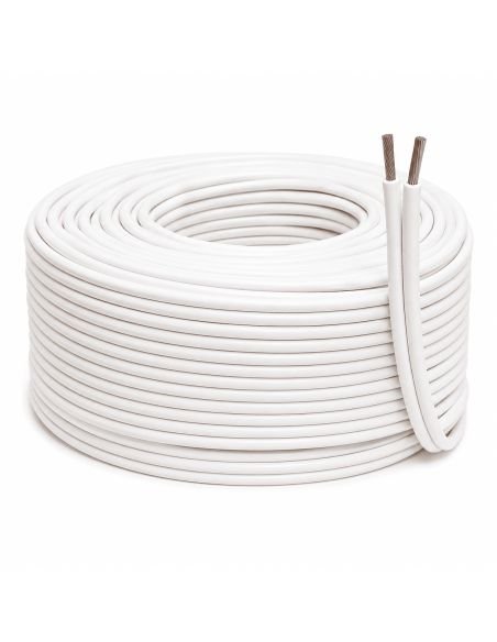 Cable Dúplex 2x12 CCA 100 Metros para PTZ y LED, referencia DUPLEX2X12, vista en ángulo