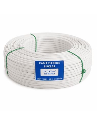 Cable Dúplex Paralelo 2x14 CCA Rollo 100 Metros, referencia DUPLEX2X14, vista frontal