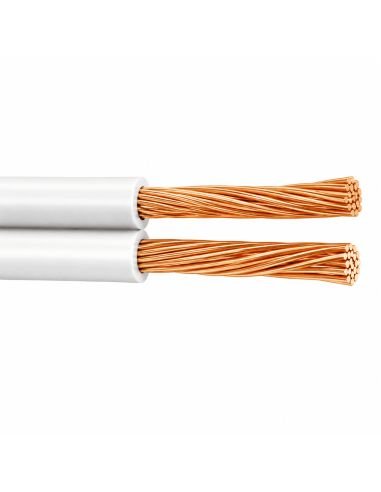 Cable Dúplex Paralelo 2x14 CCA Rollo 100 Metros, referencia DUPLEX2X14, vista en ángulo