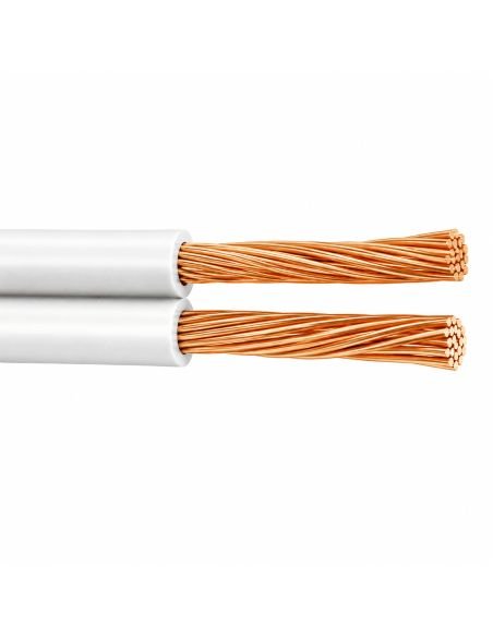 Cable Dúplex Paralelo 2x14 CCA Rollo 100 Metros, referencia DUPLEX2X14, vista en ángulo