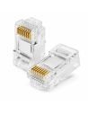Conector RJ45 Cat 6E Plastico Alta Velocidad, referencia RJ45CAT6, vista frontal