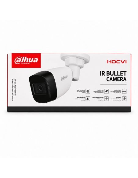 Cámara Dahua 2MP Bala Metálica Smart IR 30m | Colombia, referencia DH-HAC-B2A21N-U-A-0280B, producto en uso