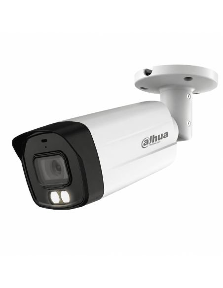 Cámara Dahua 4 en 1 2MP Bala Dual Light 40m Mic | Colombia, ref DH-HAC-HFW1239TLMN-IL-A-0280B-S3, detalle de conectores y puerto