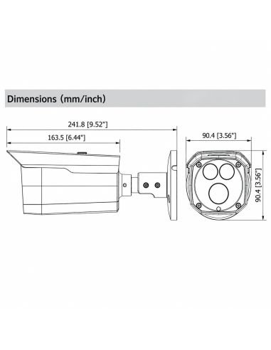 Cámara Dahua 2MP Bala Metálica Array IR 80m | Colombia, referencia DH-HAC-HFW1200DN, producto en uso