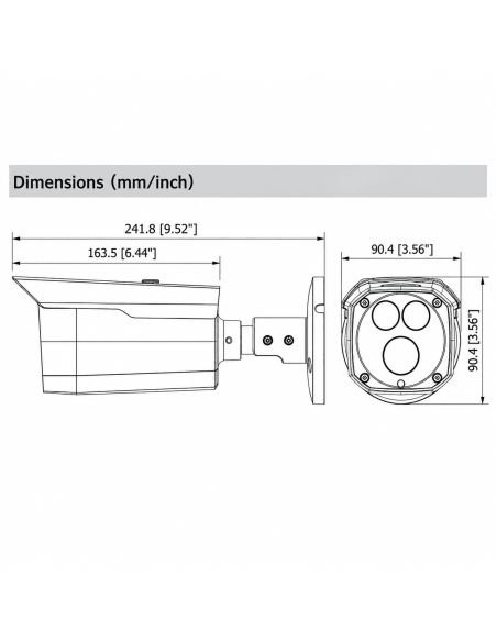 Cámara Dahua 2MP Bala Metálica Array IR 80m | Colombia, referencia DH-HAC-HFW1200DN, producto en uso