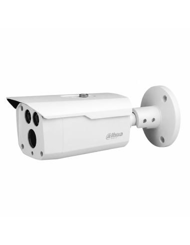 Cámara Dahua 2MP Bala Metálica Array IR 80m | Colombia, referencia DH-HAC-HFW1200DN, detalle de conectores y puertos