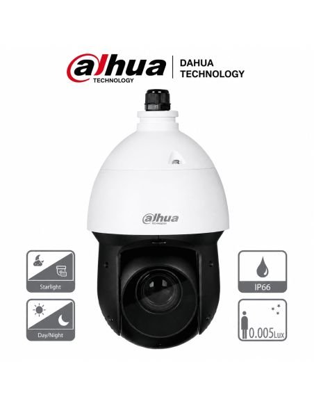 Cámara Dahua PTZ Zoom 25X Starlight IR 100m, referencia DH-SD49225DBN-HC, producto en uso