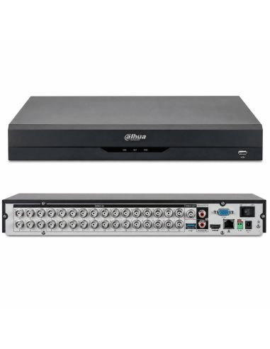 Grabador XVR Dahua 2MP 32 Canales WizSense IA | Colombia, referencia DH-XVR4232AN-I-T, detalle de conectores y puertos