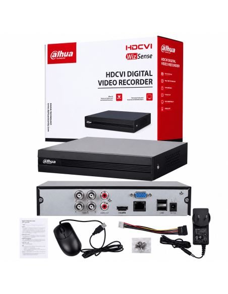 Grabador XVR Dahua 5MP 4 Canales 5M-N Audio, referencia DH-XVR1B04H-I-T, producto en uso