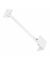 Brazo Metalico Expansible 1M Acero Blanco o Negro, referencia BRAEXPAN01, vista frontal