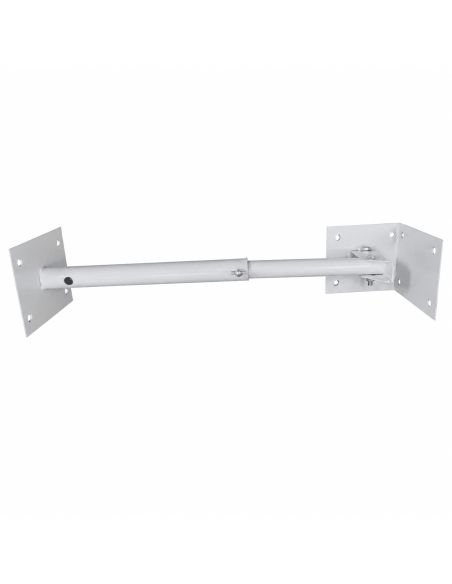 Brazo Metalico Expansible 1M Acero Blanco o Negro, referencia BRAEXPAN01, detalle de conectores y puertos