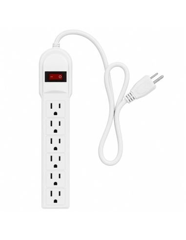 Multitoma Generica 6 Salidas Electricas Tipo NEMA, referencia M6SGEN, vista frontal