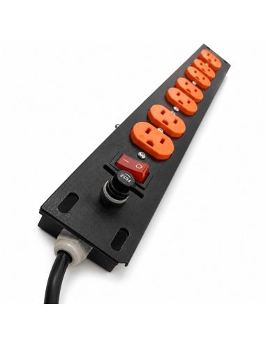 Multitoma Rack Leviton 8 Puertos Regleta Eléctrica, referencia MULTLEVITON, vista frontal