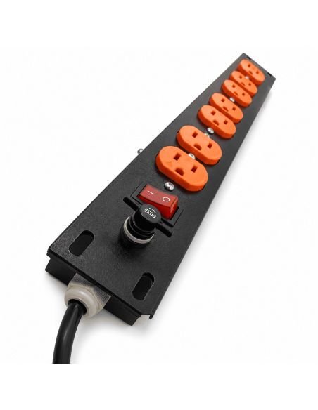 Multitoma Rack Leviton 8 Puertos Regleta Eléctrica, referencia MULTLEVITON, vista frontal