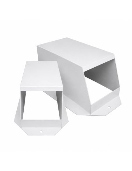 Protector Antivandalico PVC para Cámara Bala o Domo, referencia PROTEC01, detalle de conectores y puertos
