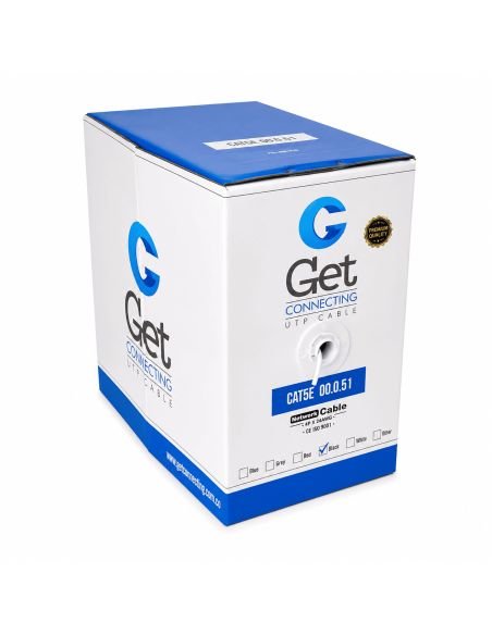 Cable UTP GET Cat 5E Interior Cobre 23 AWG 305 Metros, referencia GET5E-INT-COBRE, vista frontal