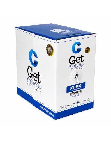 Cable UTP GET Cat 6E Interior Cobre 23 AWG 305 Metros, referencia GET6E-IN-COBRE, detalle de conectores y puertos