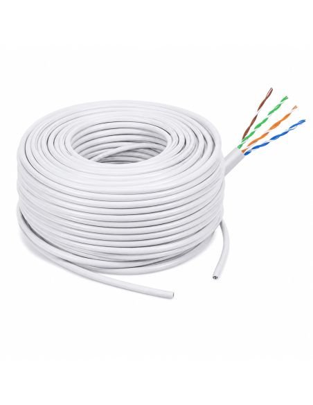 Cable UTP Cat 5E Interior 100% Cobre Rollo 100 Metros, referencia LPSUTPCAT5E100BC, vista frontal