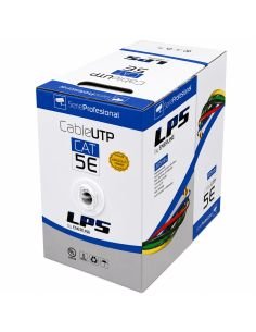 Cable UTP Cat 5E Interior 100% Cobre Rollo 100 Metros, referencia LPSUTPCAT5E100BC, vista frontal 2