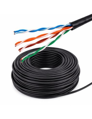 Cable UTP Cat 5E Exterior 100% Cobre Doble Chaqueta, referencia LPSUTPCAT5E100EXTBC, vista frontal
