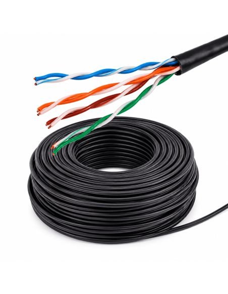 Cable UTP Cat 5E Exterior 100% Cobre Doble Chaqueta, referencia LPSUTPCAT5E100EXTBC, vista frontal