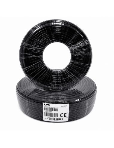 Cable UTP Cat 6E Exterior 100% Cobre Doble Chaqueta, referencia LPSUTPCAT6100EXTBC, detalle de conectores y puertos