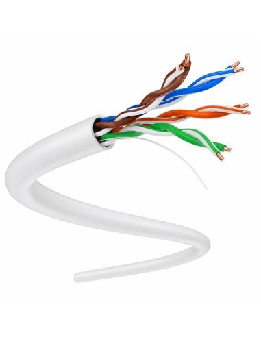 Cable UTP Cat 5 CCA Interior CCTV Carrete 305 Metros, referencia POWERUTPCAT5E, vista en ángulo