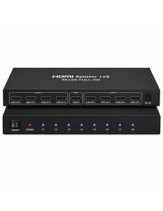 Splitter HDMI 8 Salidas 4K con Audio Multicanal, referencia 90010103, vista frontal 2