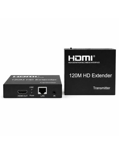 Extender HDMI Activo 1080p a 120 Metros, referencia 90030118, detalle de conectores y puertos