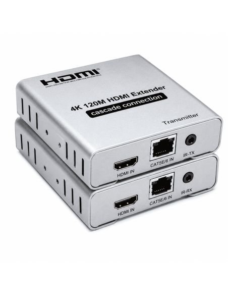 Extender HDMI 4K Ultra HD a 120 Metros Activo, referencia 90030124, vista en ángulo