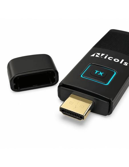 Extender HDMI Inalámbrico Full HD 30 Metros, referencia NC-WX2, detalle de conectores y puertos