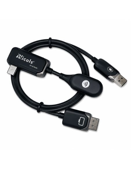 Extender HDMI Inalámbrico Full HD 50 Metros Premium, referencia NC-WX07, detalle de conectores y puertos
