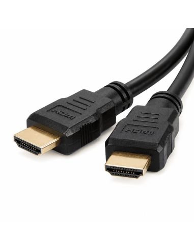 Cable HDMI 4K V2.0 Puro Cobre de 3 m Encauchetado, referencia 300162, detalle de conectores y puertos