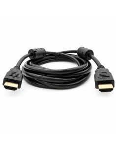 Cable HDMI 4K Encauchetado de 7 m con 2 Filtros, referencia 300164, detalle de conectores y puertos