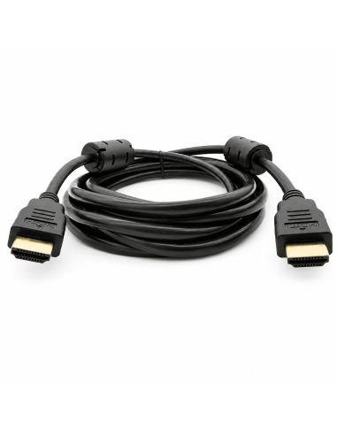Cable HDMI 4K Encauchetado de 7 m con 2 Filtros, referencia 300164, detalle de conectores y puertos