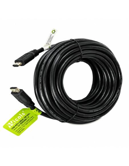 Cable HDMI 4K V2.0 Puro Cobre de 10 m Encauchetado, referencia 300165, vista frontal