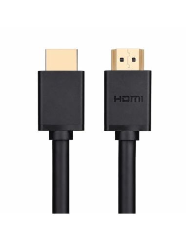 Cable HDMI Encauchetado de 3 m para TV DVR y NVR, referencia 300182, vista en ángulo