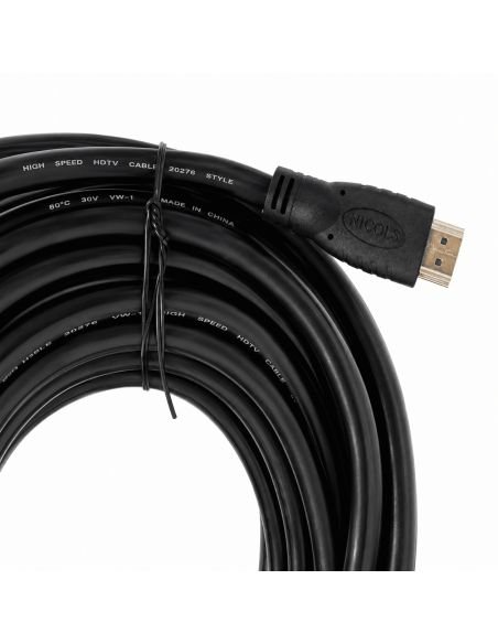 Cable HDMI Encauchetado de 15 m para TV DVR y NVR, referencia 300187, vista frontal