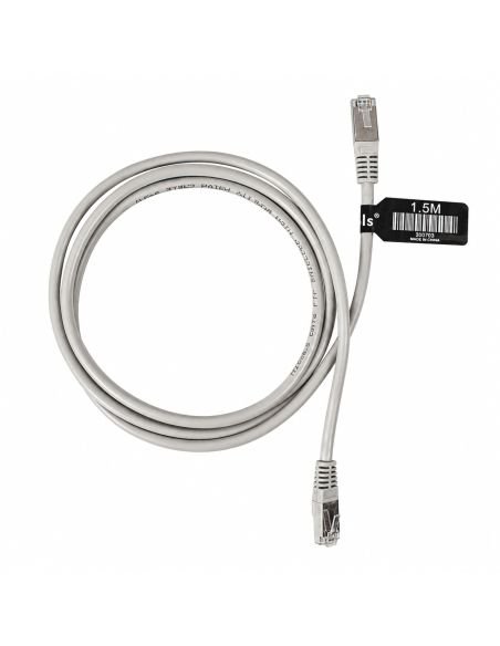 Patch Cord FTP Blindado Cat 6 de 1.5 m RJ45 Metalico, referencia 300703, detalle de conectores y puertos