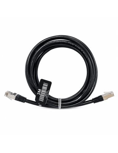 Patch Cord FTP Blindado Cat 6 de 3 m RJ45 Metalico, referencia 300704, vista frontal