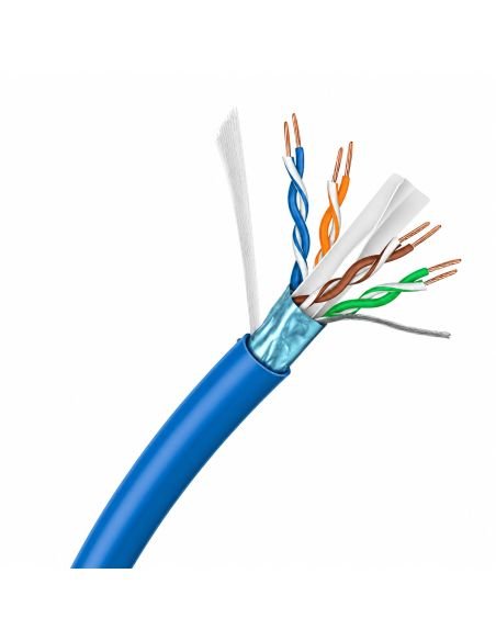 Patch Cord FTP Blindado Cat 6 de 15 m RJ45 Metalico, referencia 300707, vista en ángulo
